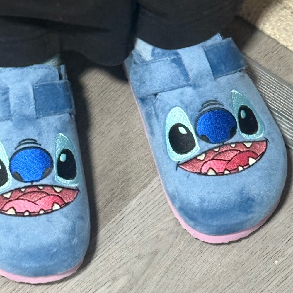 Blue Cartoon Character Slippers